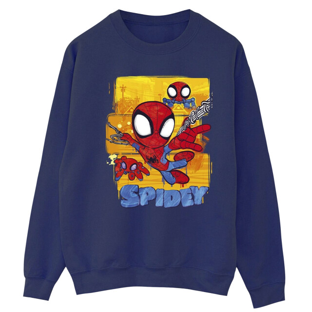 Li-cense Marvel dames spidey en zijn verbazingwekkende vrienden vliegend sweatshirt UTBI35602_navyblue large