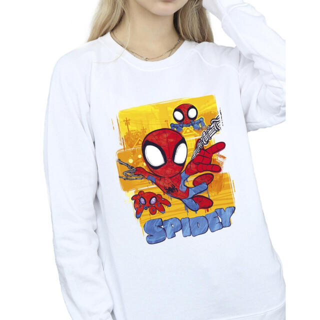 Li-cense Marvel dames spidey en zijn verbazingwekkende vrienden vliegend sweatshirt UTBI35602_white large