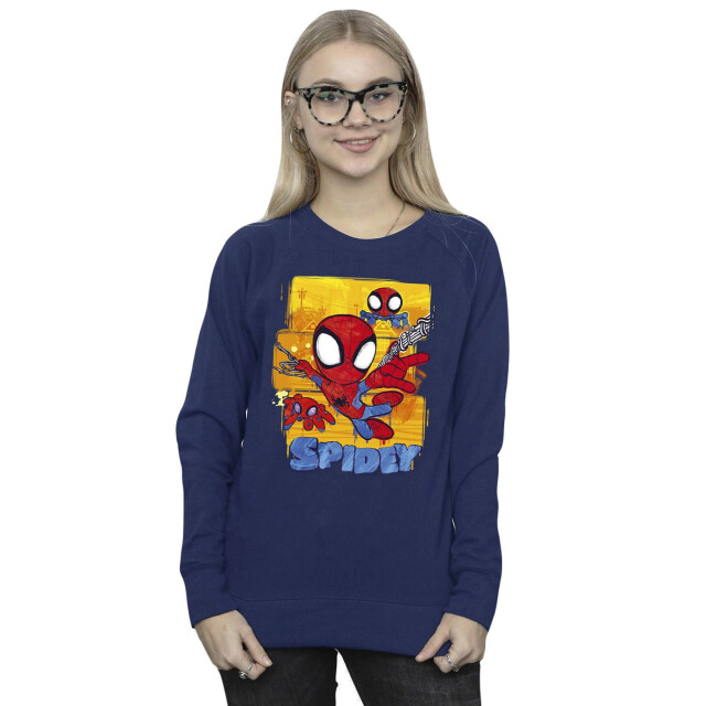 Li-cense Marvel dames spidey en zijn verbazingwekkende vrienden vliegend sweatshirt UTBI35602_navyblue large