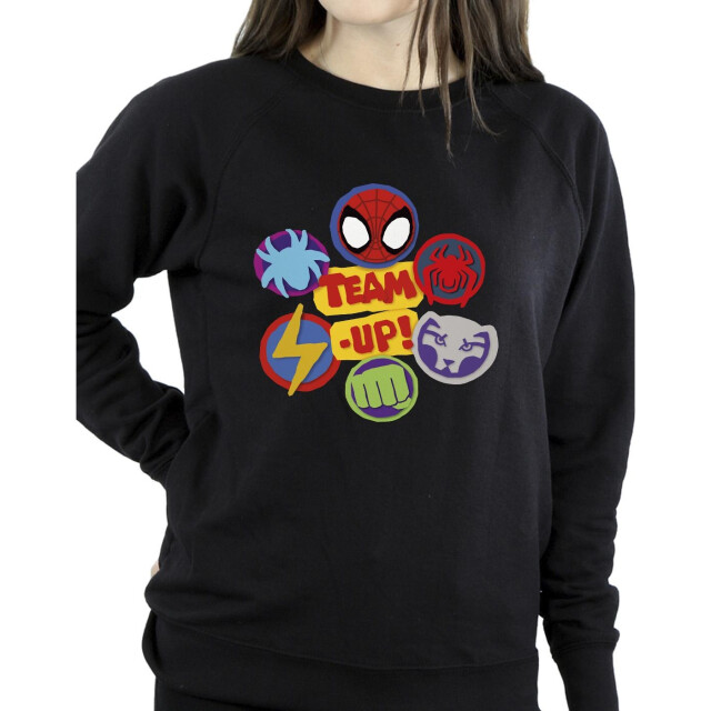 Li-cense Marvel dames spidey en zijn verbazingwekkende vrienden team up sweatshirt UTBI35625_black large