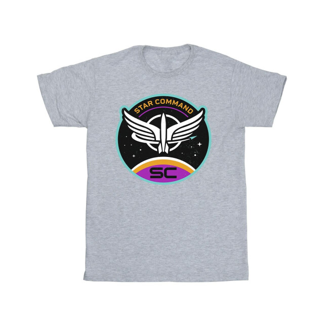 Li-cense Disney meisjes lightyear star command cirkel katoenen t-shirt UTBI26032_sportsgrey large