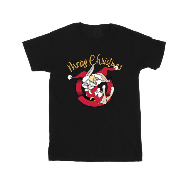 Li-cense Looney tunes meisjes lola vrolijk kerstmis katoenen t-shirt UTBI25902_black large