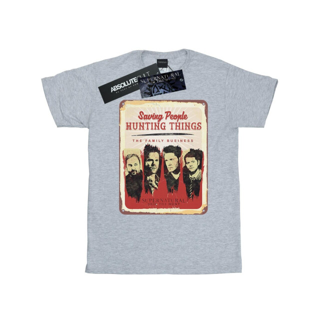 Li-cense Supernatural heren familiebedrijf t-shirt UTBI51922_sportsgrey large