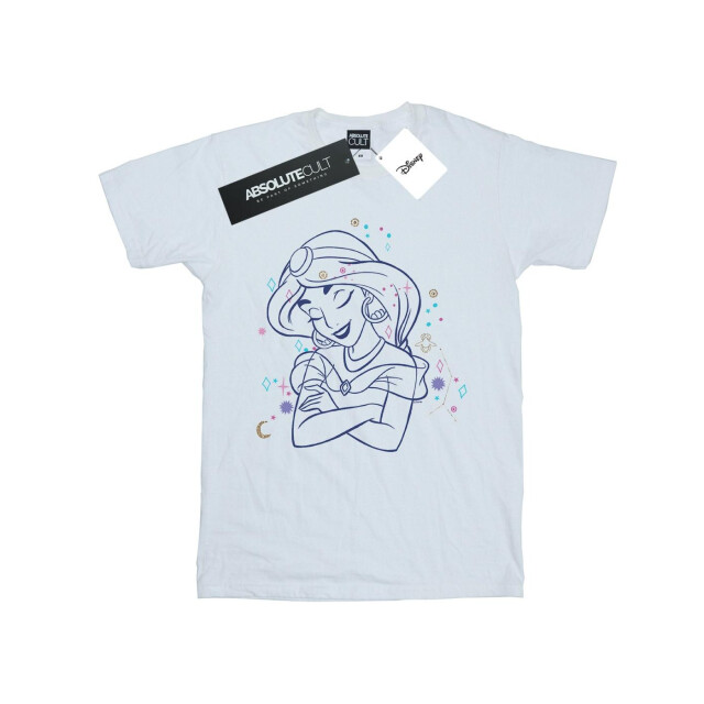 Li-cense Disney meisjes aladdin prinses jasmine sterrenbeeld katoenen t-shirt UTBI33852_white large
