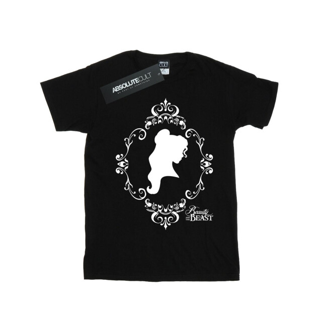 Li-cense Disney princess meisjes belle silhouet katoenen t-shirt UTBI33619_black large