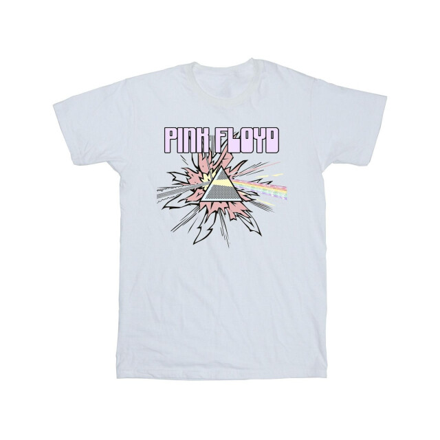 Li-cense Pink floyd meisjes pastel driehoek katoenen t-shirt UTBI33410_white large