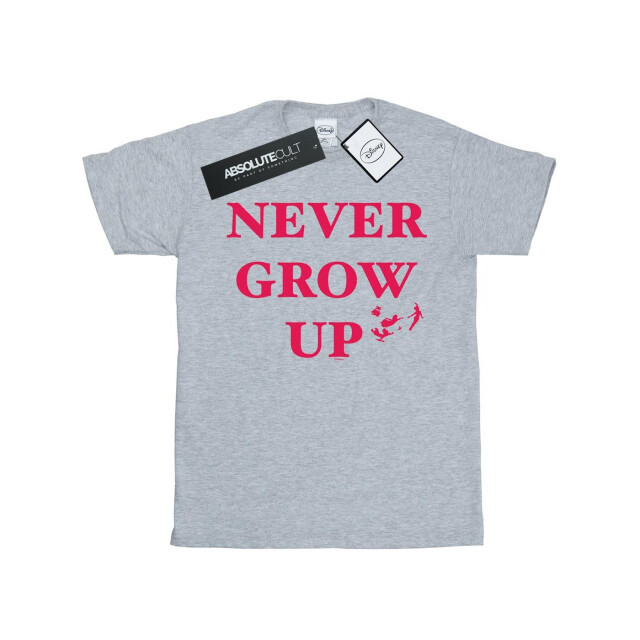 Li-cense Disney meisjes peter pan wordt nooit volwassen katoenen t-shirt UTBI33364_sportsgrey large
