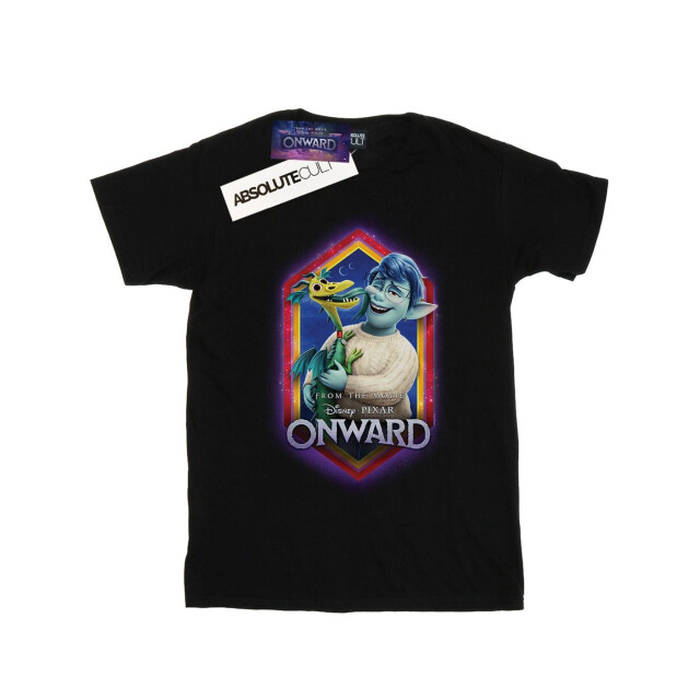 Li-cense Disney katoenen t-shirt onward laurel and blazey crest voor meisjes UTBI33294_black large
