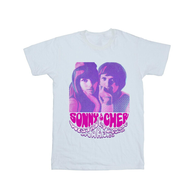 Li-cense Sonny & cher heren westbury muziekbeurs t-shirt UTBI44566_white large