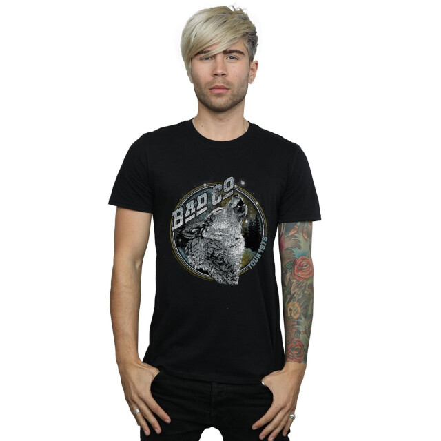 Li-cense Bad company heren wolf tour 1976 t-shirt UTBI44523_black large