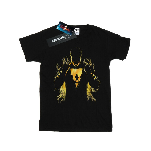 Li-cense Dc comics meisjes shazam bliksem silhouet katoenen t-shirt UTBI35107_black large
