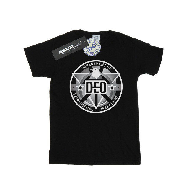 Li-cense Dc comics heren supergirl tv-serie deo crest t-shirt UTBI51838_black large
