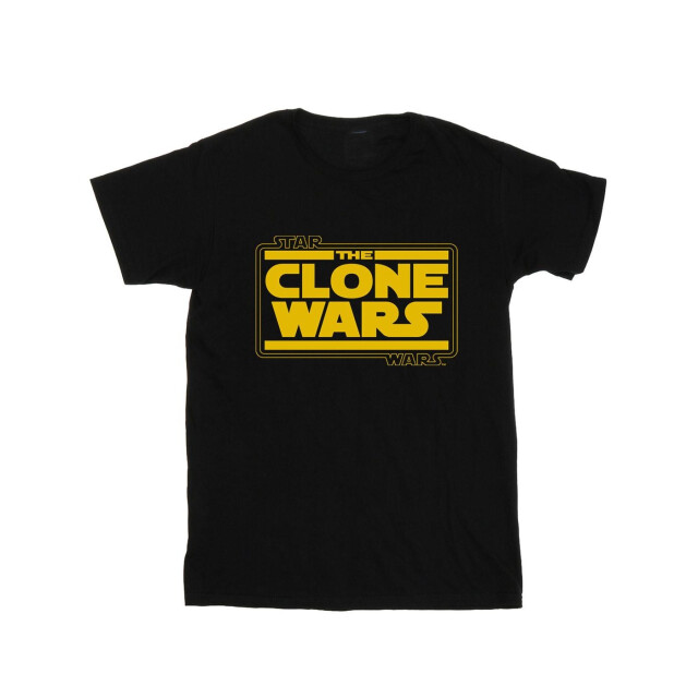 Li-cense Star wars meisjes clone wars logo katoenen t-shirt UTBI34995_black large