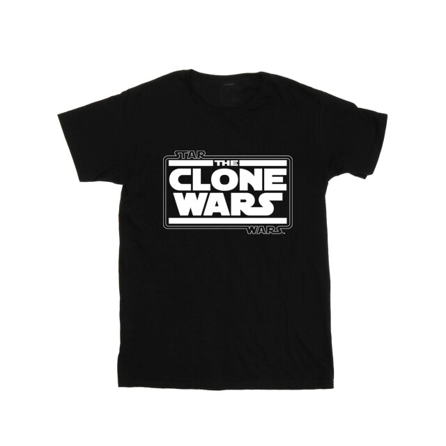 Li-cense Star wars meisjes clone wars logo katoenen t-shirt UTBI34996_black large