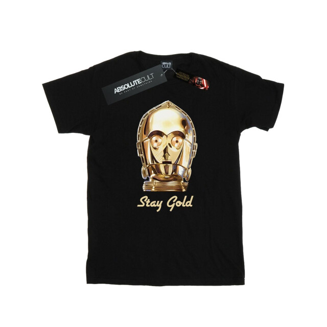Li-cense Star wars heren the rise of skywalker c-3po stay gold t-shirt UTBI52061_black large
