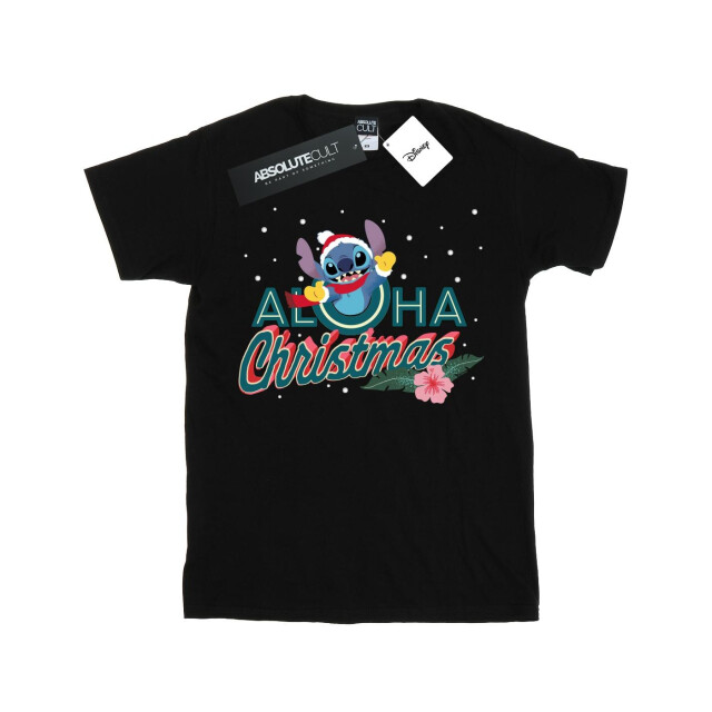 Li-cense Disney heren lilo en stitch aloha kerstmis t-shirt UTBI49919_black large