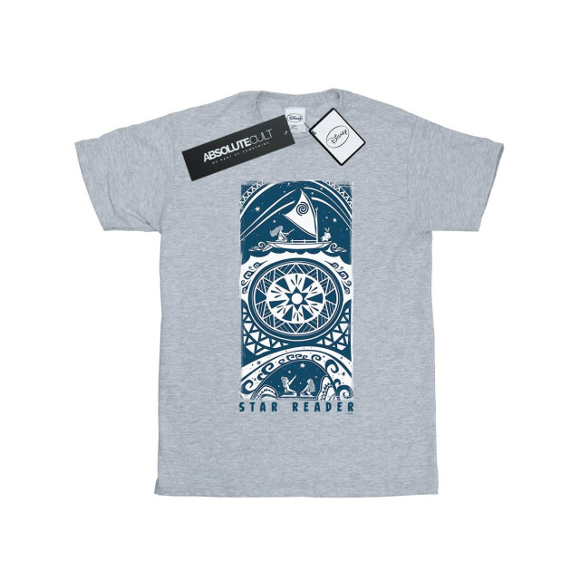 Li-cense Disney meisjes moana sterrenlezer katoenen t-shirt UTBI30830_sportsgrey large