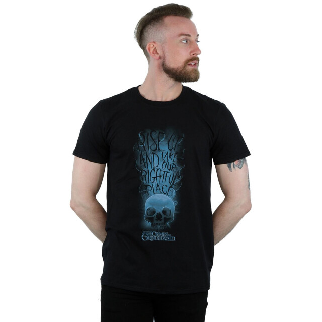 Li-cense Fantastic beasts heren the crimes of grindelwald schedel rook t-shirt UTBI49554_black large
