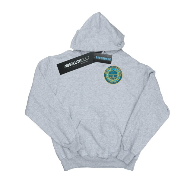Li-cense Riverdale dames high school crest breast opdruk hoodie UTBI13034_sportsgrey large