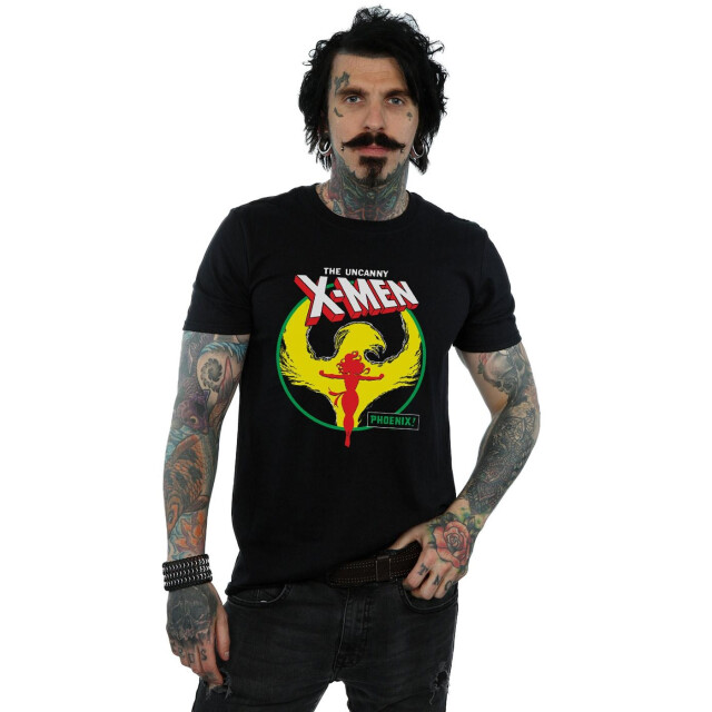 Li-cense Marvel heren x-men phoenix cirkel t-shirt UTBI49094_black large