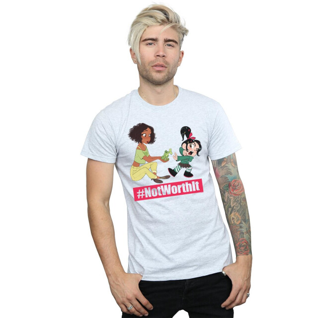 Li-cense Disney heren wreck it ralph tiana en vanellope t-shirt UTBI49075_sportsgrey large
