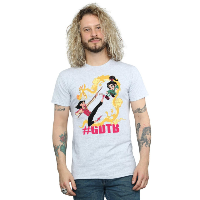 Li-cense Disney heren wreck it ralph mulan en vanellope t-shirt UTBI49077_sportsgrey large
