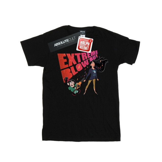 Li-cense Disney heren wreck it ralph pocahontas en vanellope t-shirt UTBI49080_black large