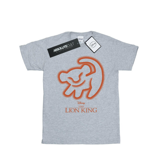 Li-cense Disney meisjes the lion king grottekening katoenen t-shirt UTBI13744_sportsgrey large