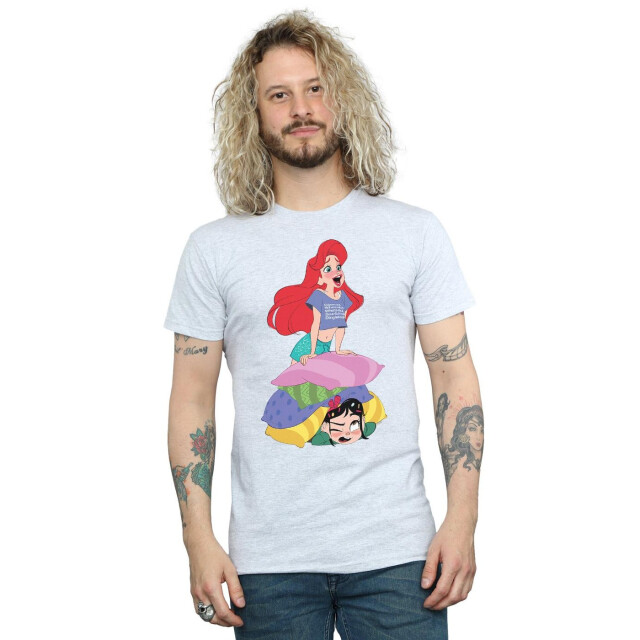 Li-cense Disney heren wreck it ralph ariël en vanellope t-shirt UTBI49071_sportsgrey large