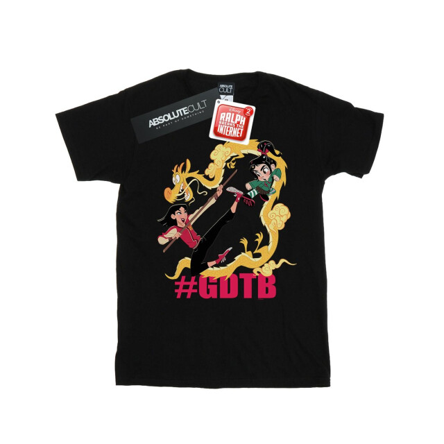 Li-cense Disney heren wreck it ralph mulan en vanellope t-shirt UTBI49077_black large