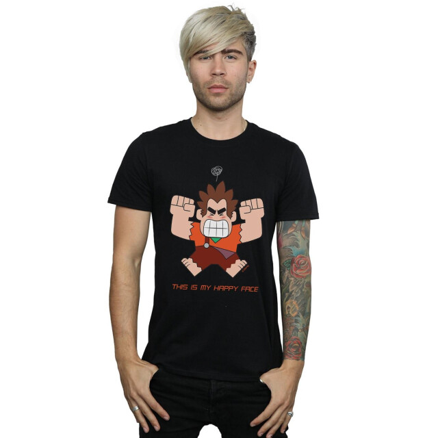 Li-cense Disney heren wreck it ralph happy face t-shirt UTBI49068_black large