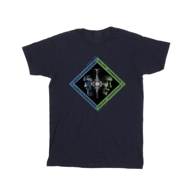 Li-cense Fantastic beasts: the secrets of dumbledore heren perkamentus vs grindelwald diamond t-shirt UTBI49415_navyblue large