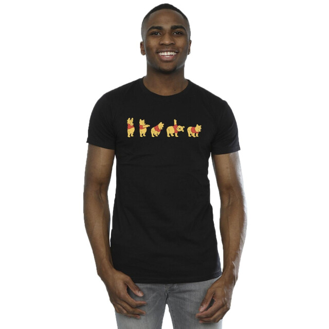Li-cense Disney heren winnie de poeh strek t-shirt UTBI49034_black large