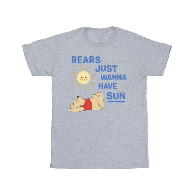 Li-cense Disney heren winnie the pooh bears just wanna have sun t-shirt UTBI49040_sportsgrey large