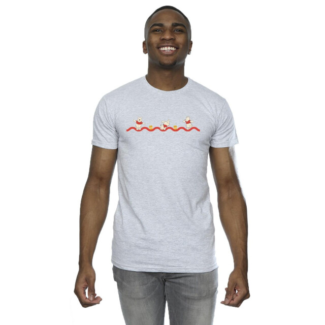 Li-cense Disney heren winnie the pooh hunny line t-shirt UTBI49044_sportsgrey large