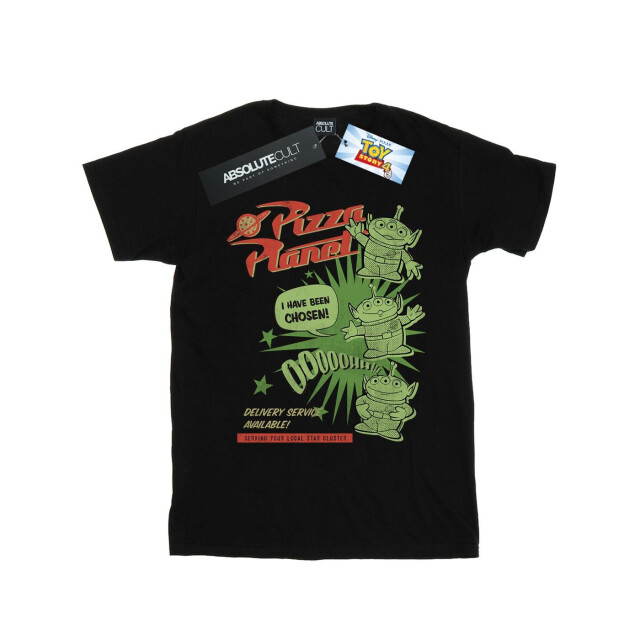 Li-cense Disney meisjes toy story 4 pizza planet little green men katoenen t-shirt UTBI41734_black large