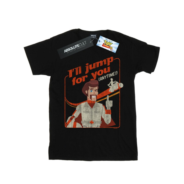 Li-cense Disney dames toy story 4 duke i´ll jump for you katoenen vriendje t-shirt UTBI47007_black large