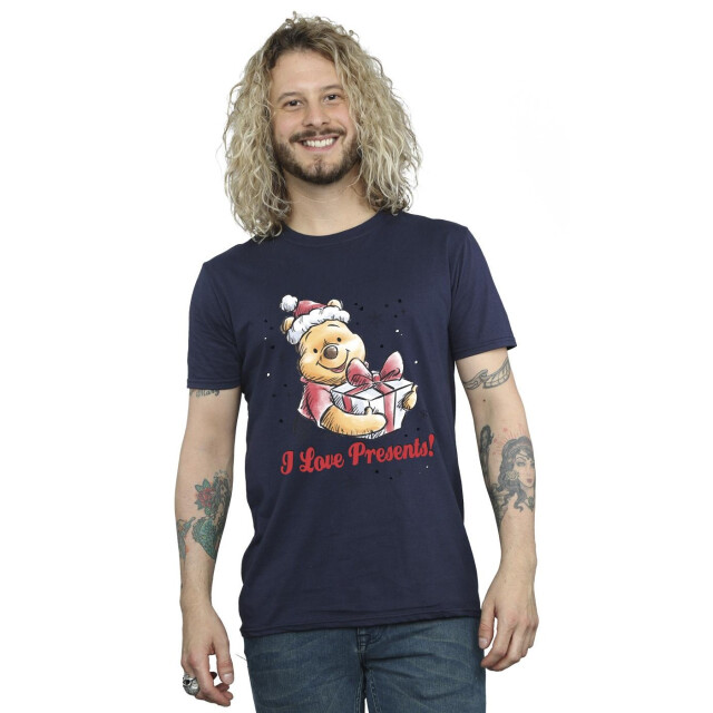 Li-cense Disney heren winnie the pooh love presents t-shirt UTBI49025_navyblue large