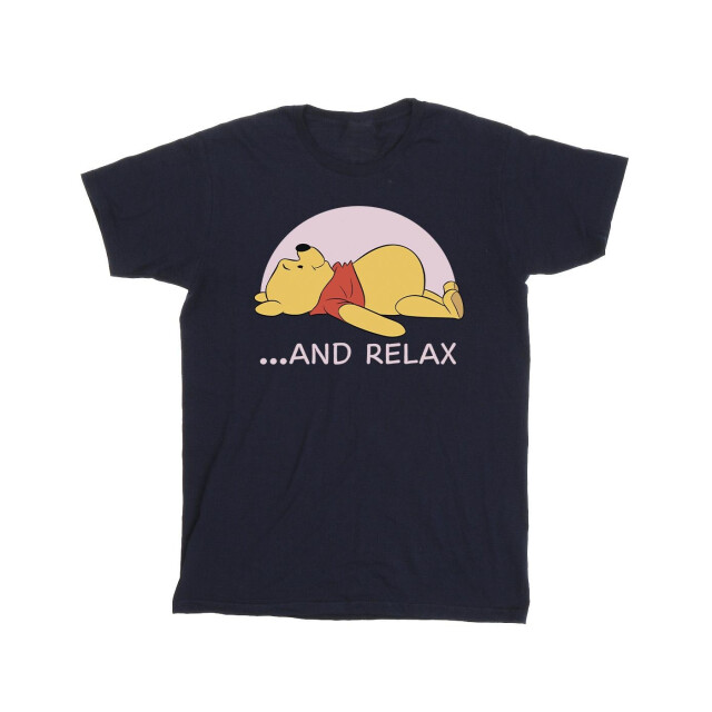 Li-cense Disney heren winnie the pooh relax t-shirt UTBI49031_navyblue large