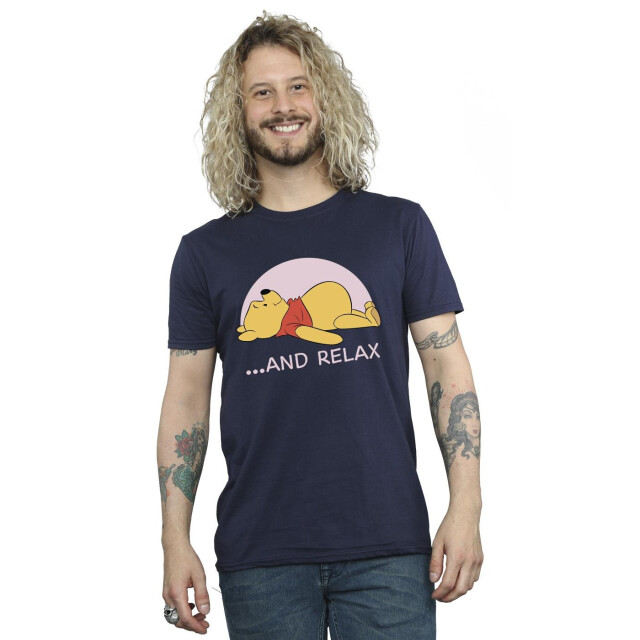 Li-cense Disney heren winnie the pooh relax t-shirt UTBI49031_navyblue large