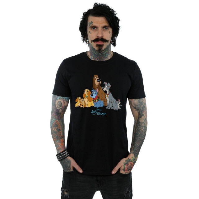Li-cense Disney heren lady and the tramp klassiek groep t-shirt UTBI49368_black large
