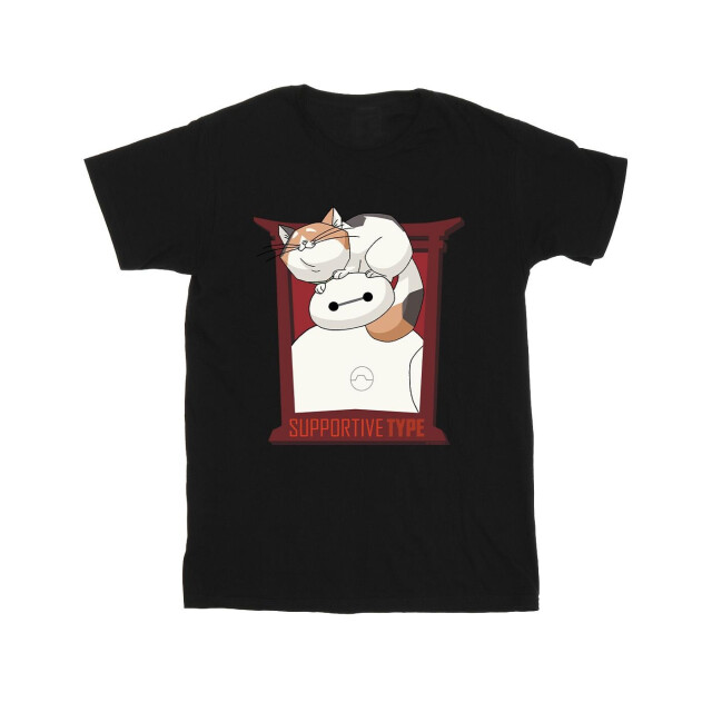 Li-cense Disney meisjes big hero 6 baymax frame support katoenen t-shirt UTBI11929_black large
