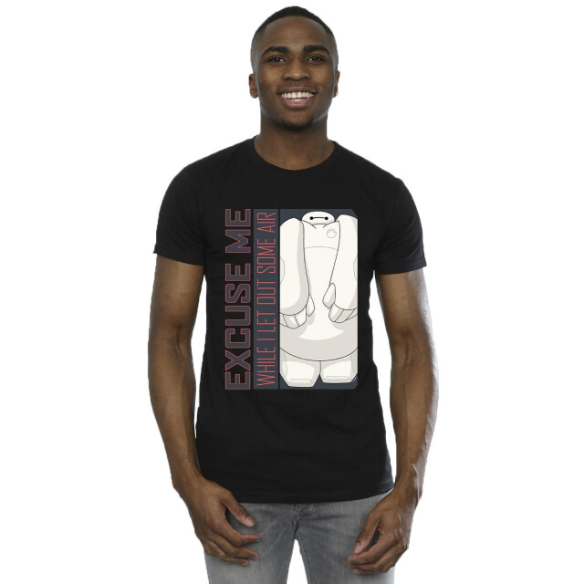 Li-cense Disney heren big hero 6 baymax excuse me lucht t-shirt UTBI49355_black large
