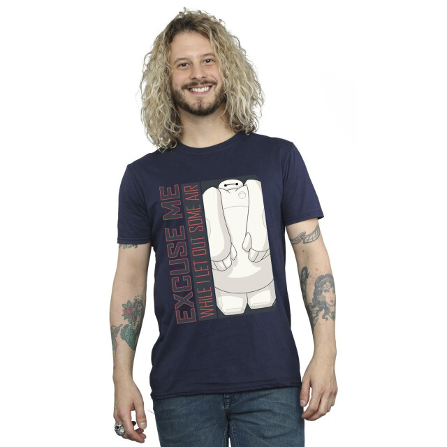 Li-cense Disney heren big hero 6 baymax excuse me lucht t-shirt UTBI49355_navyblue large