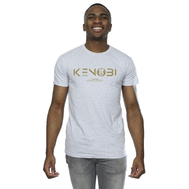Li-cense Star wars heren obi-wan kenobi logo t-shirt UTBI49342_sportsgrey large
