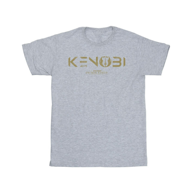 Li-cense Star wars heren obi-wan kenobi logo t-shirt UTBI49342_sportsgrey large