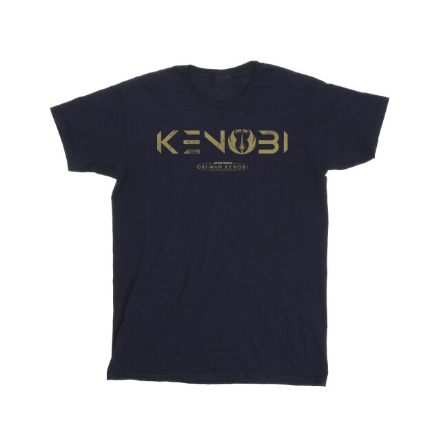 Li-cense Star wars heren obi-wan kenobi logo t-shirt UTBI49342_navyblue large