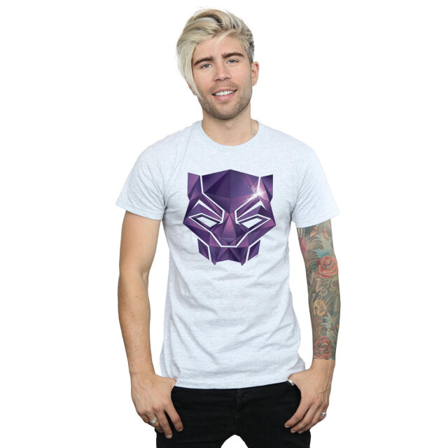 Li-cense Marvel heren avengers infinity war black panther geometrisch t-shirt UTBI49316_sportsgrey large