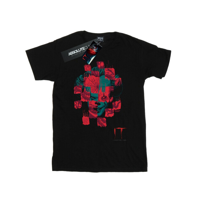 Li-cense It chapter 2 dames pennywise gezicht collage katoenen vriendje t-shirt UTBI46820_black large