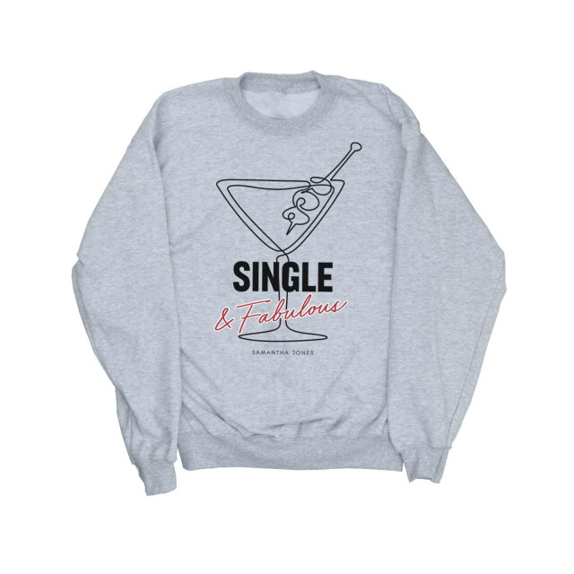 Li-cense Sex and the city dames single and fabulous sweatshirt UTBI48223_sportsgrey large